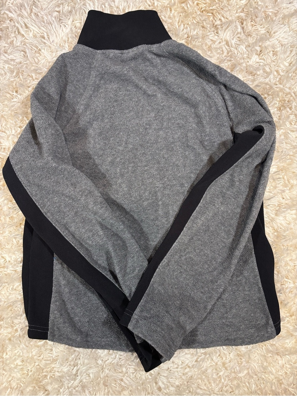VTG Old Navy Gray & Red Full-Zip Fleece Jackets-large - Picture 5 of 5